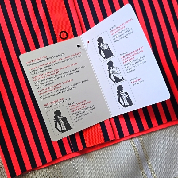 Lululemon Coral & Navy Vinyasa Scarf - Picture 8 of 12